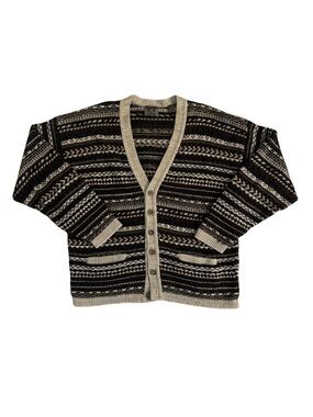 1990’s T&T Company Fall Patterned Cardigan